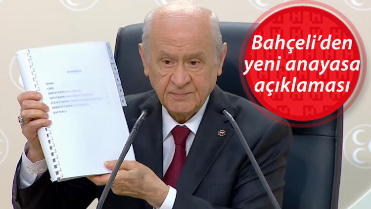 MHP Genel Başkanı Bahçeli'den yeni anayasa açıklaması: Metin yazımı sonuçlandı