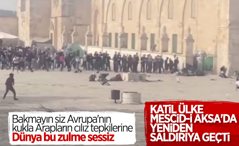 İsrail polisinden nöbet tutan Filistinlilere sert müdahale