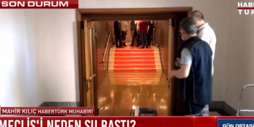 TBMM'yi su bastı