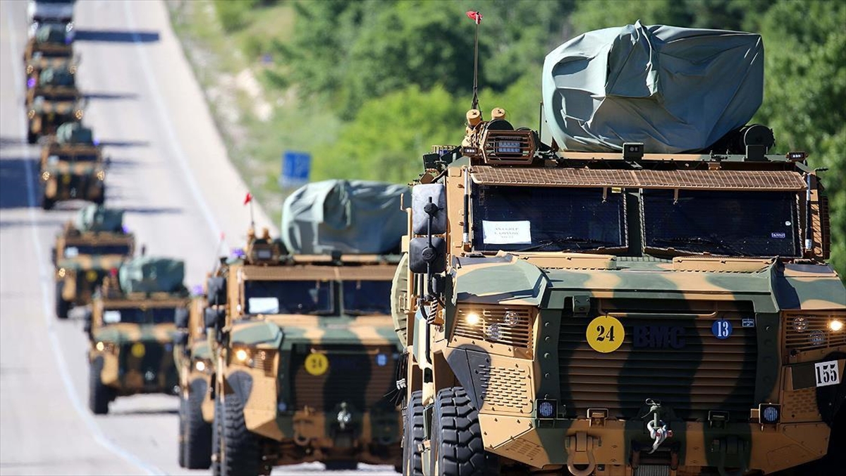 Nato Tatbikatına Katılmak Üzere Yola Çıkan Mehmetçik Bulgaristan'a Geçiş Yaptı