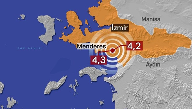 İzmir'de deprem