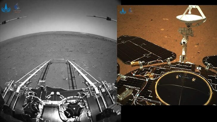 Çin'in uzay aracı Zhurong, Mars'ta ilk sürüşünü gerçekleştirdi