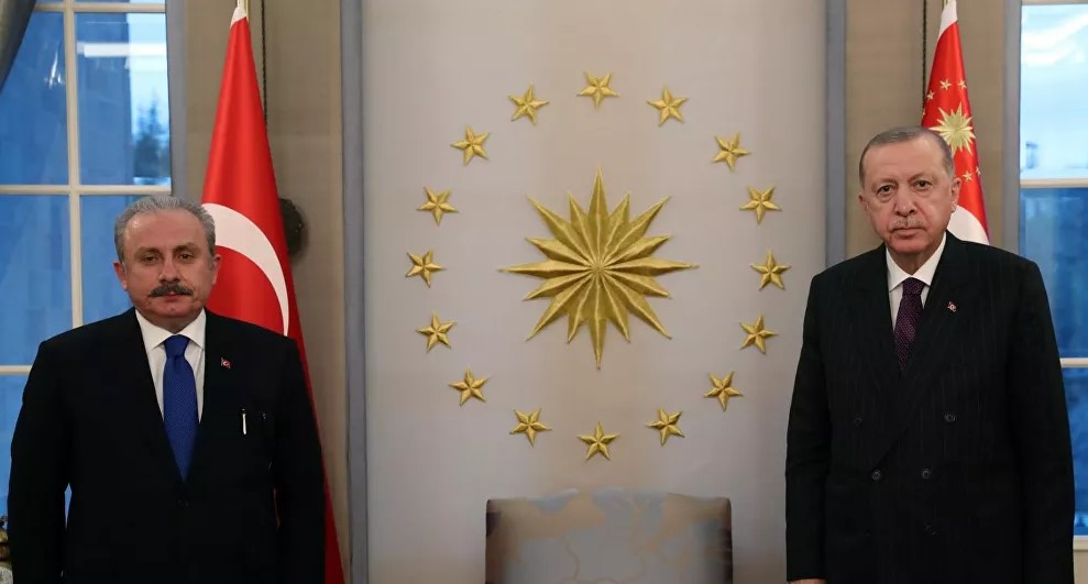 Erdoğan, Meclis Başkanı Şentop'u kabul etti
