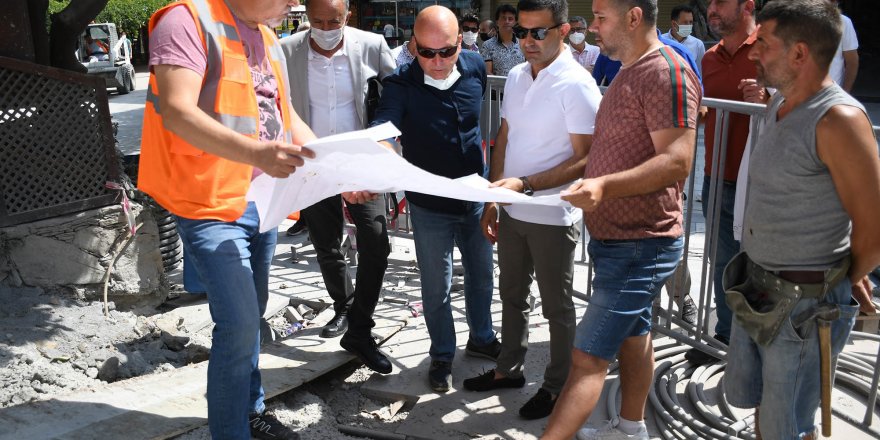 Kuşadası Belediye Başkanı Günel, çalışmaları yerinde inceledi