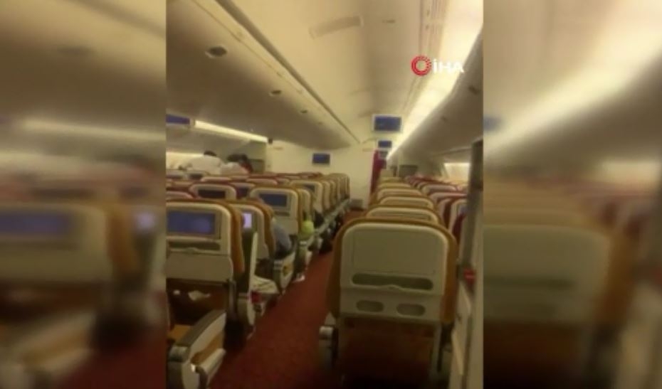 Yolcu uçağında "yarasa" paniği