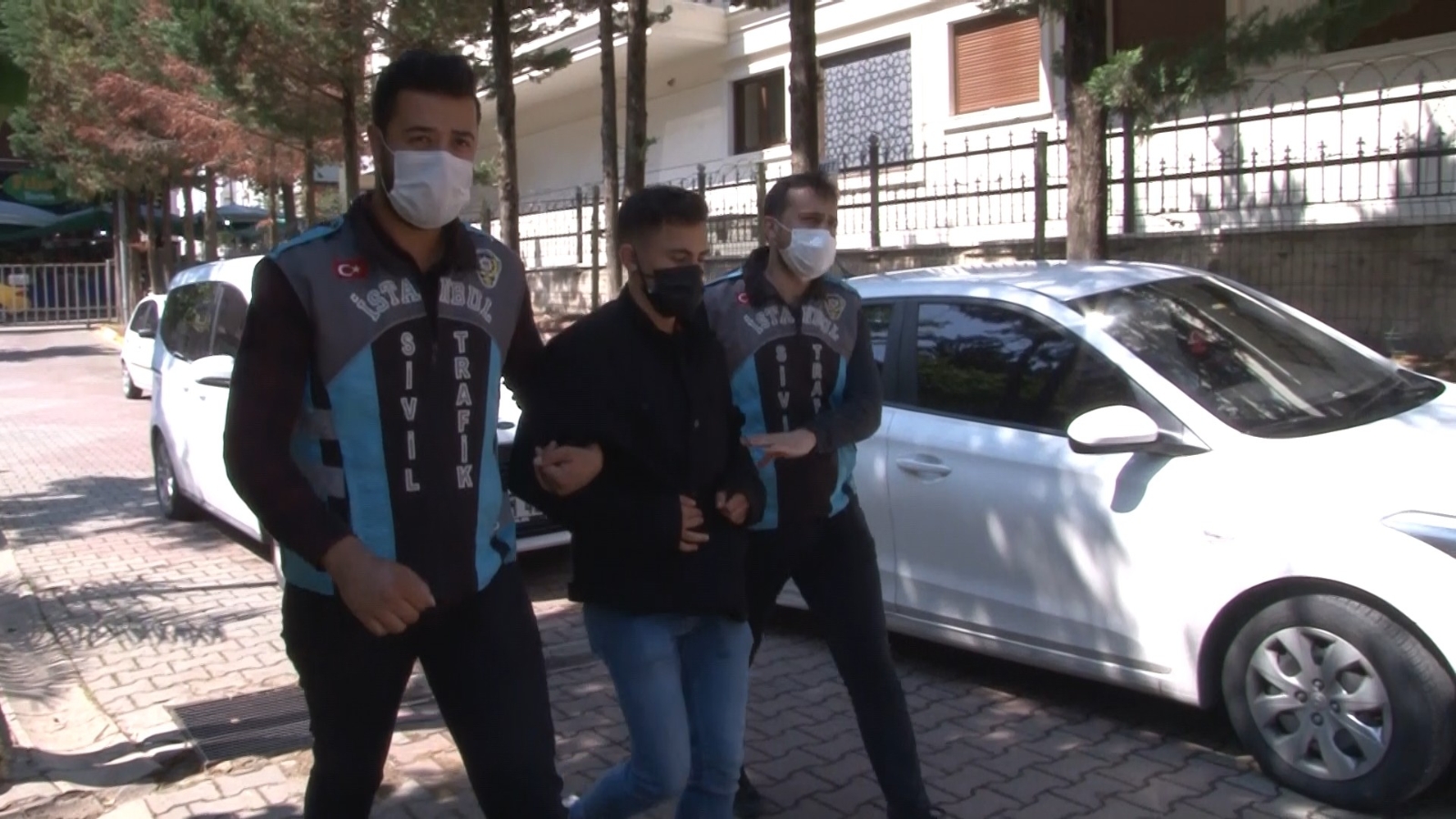 Maltepe’deki trafik magandası yakalandı