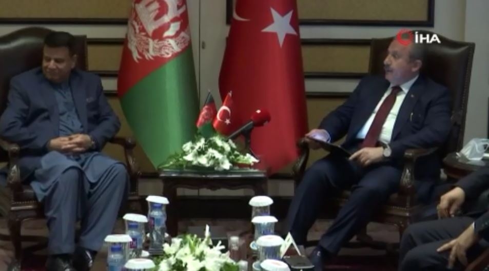 TBMM Başkanı Şentop, Afganistan Halk Meclisi Başkanı Rahmani ile görüştü