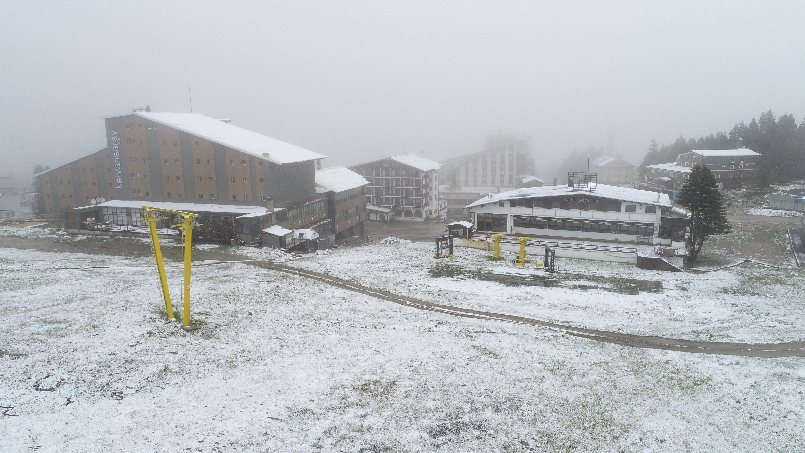 Uludağ’da haziran ayında kar sürprizi