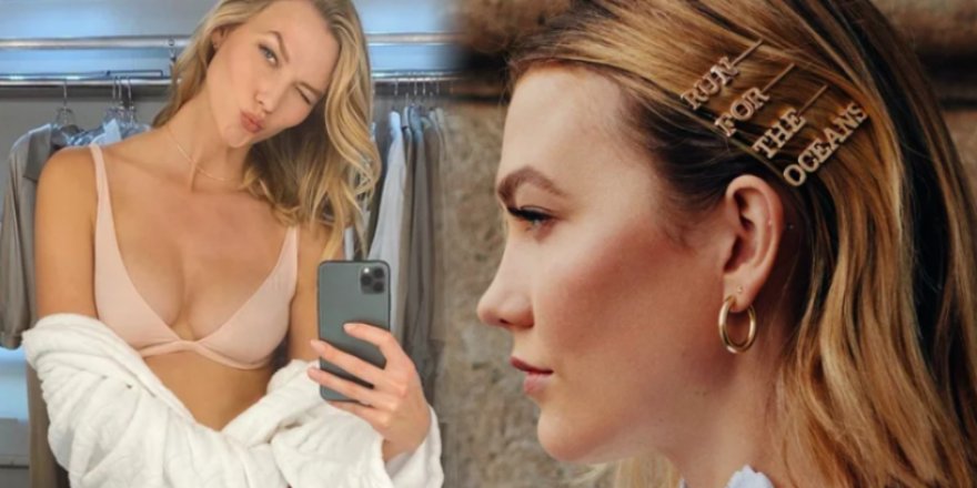 Karlie Kloss'un kendi memesinden süt sağması olay oldu!