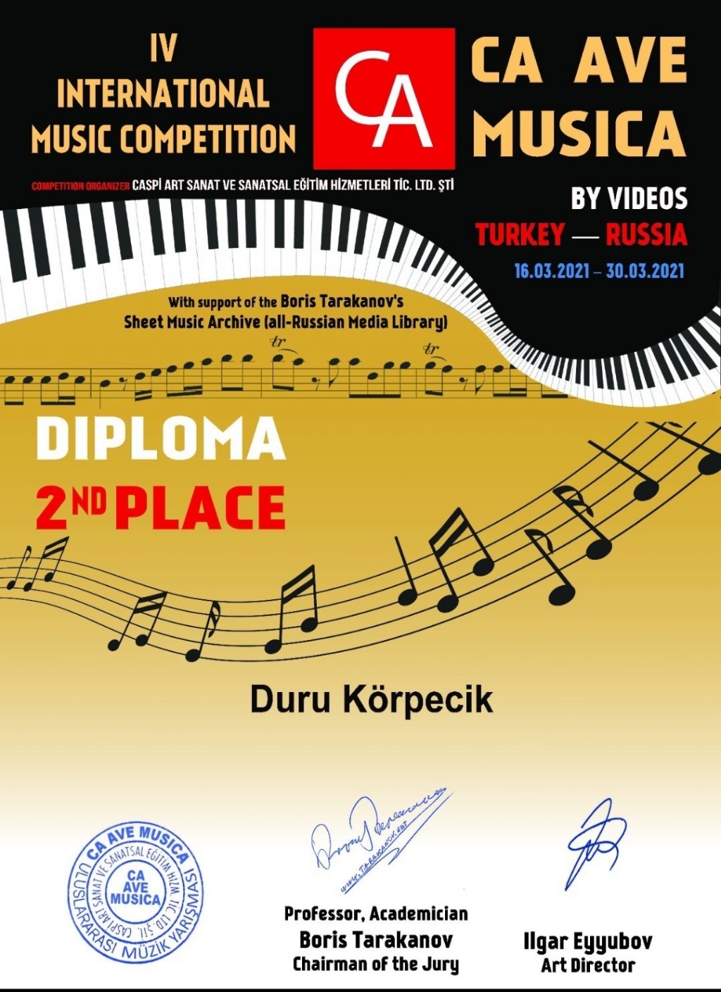 Devlet Konservatuvarı öğrencileri 21 ödül ile döndü