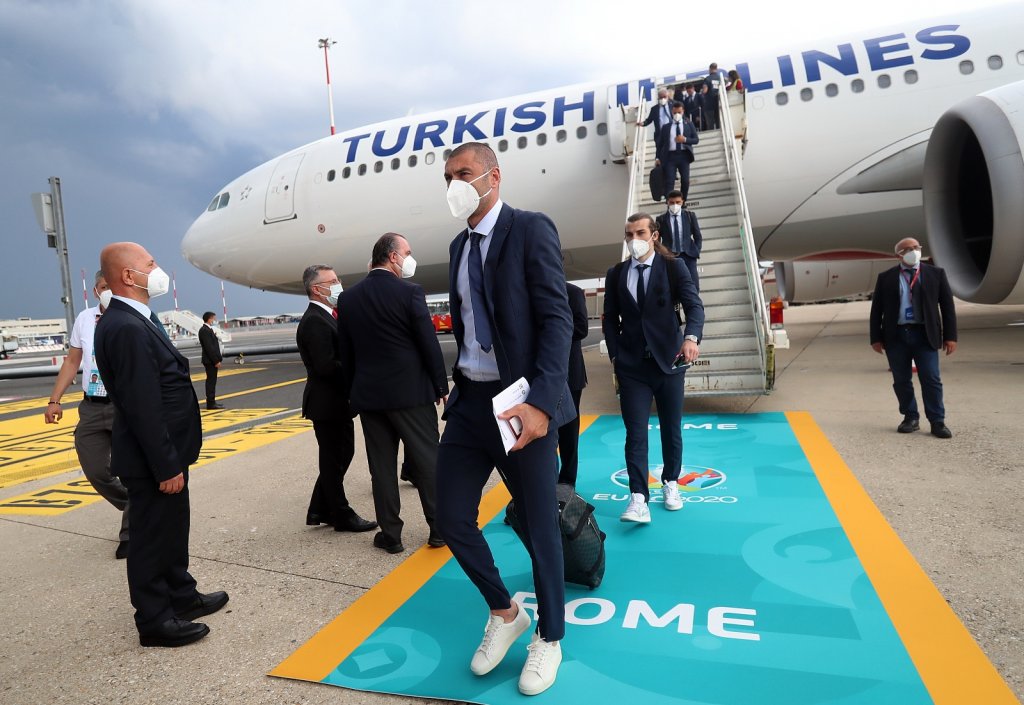 A Milli Takım, Roma’ya geldi