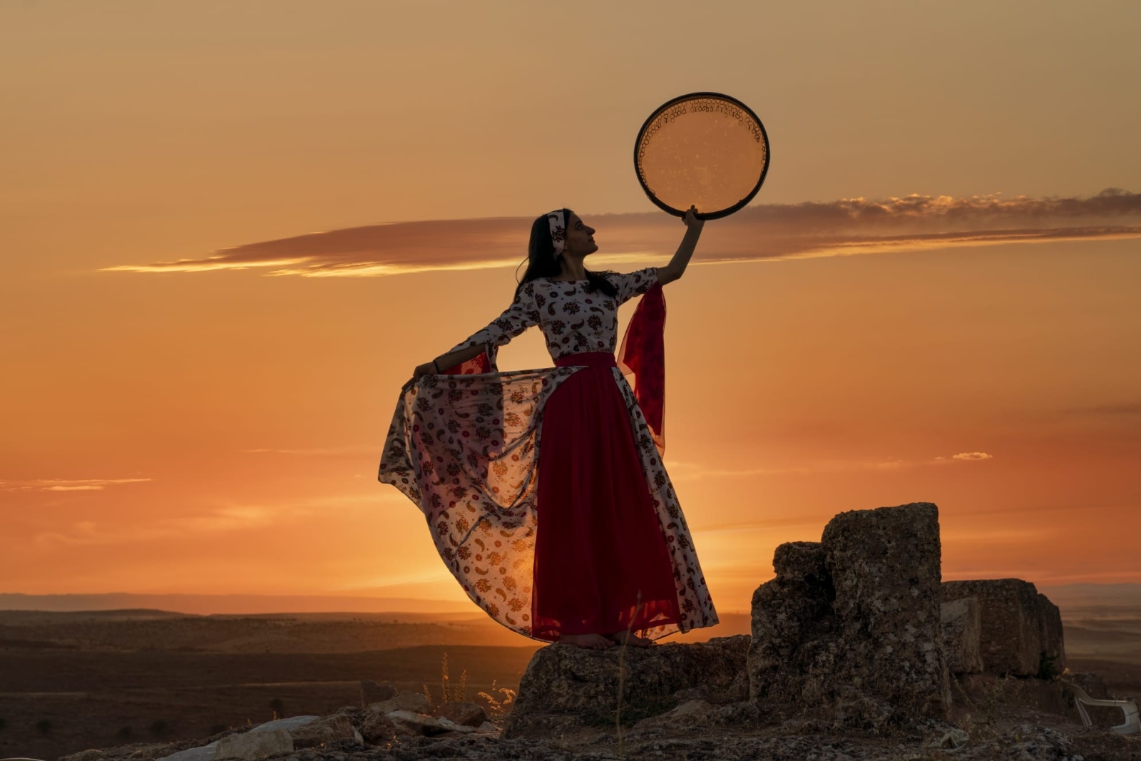 Zerzevan Kalesinde Göz Kamaştıran Gün Batımı