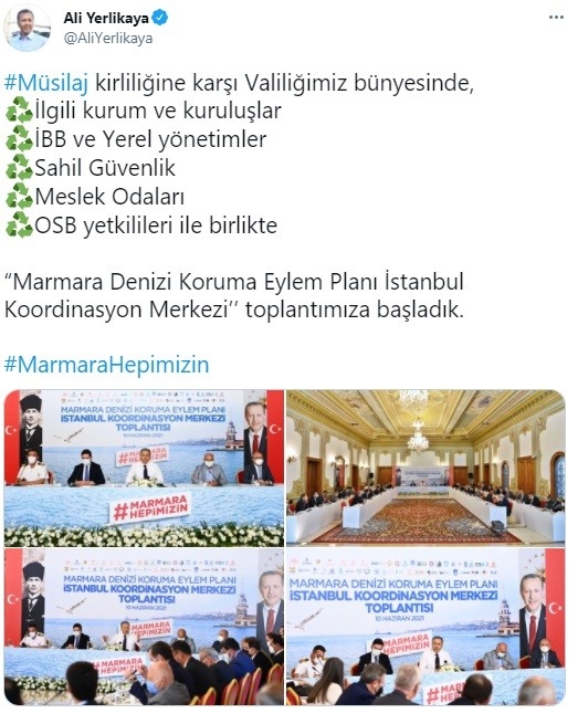 Marmara Denizi Koruma Eylem Planı Toplantısı Başladı.