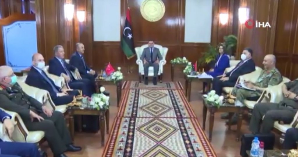 Türk üst düzey heyeti, Libya Başbakanı Dibeybe ile görüştü