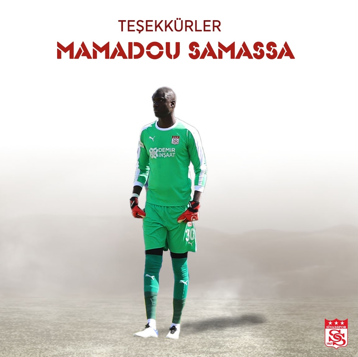 Sivasspor Kaleci Samassa’ya Teşekkür Etti