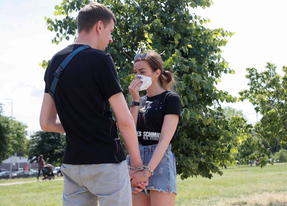 Ayrılmaz ikiliyi kelepçeler de tutamadı