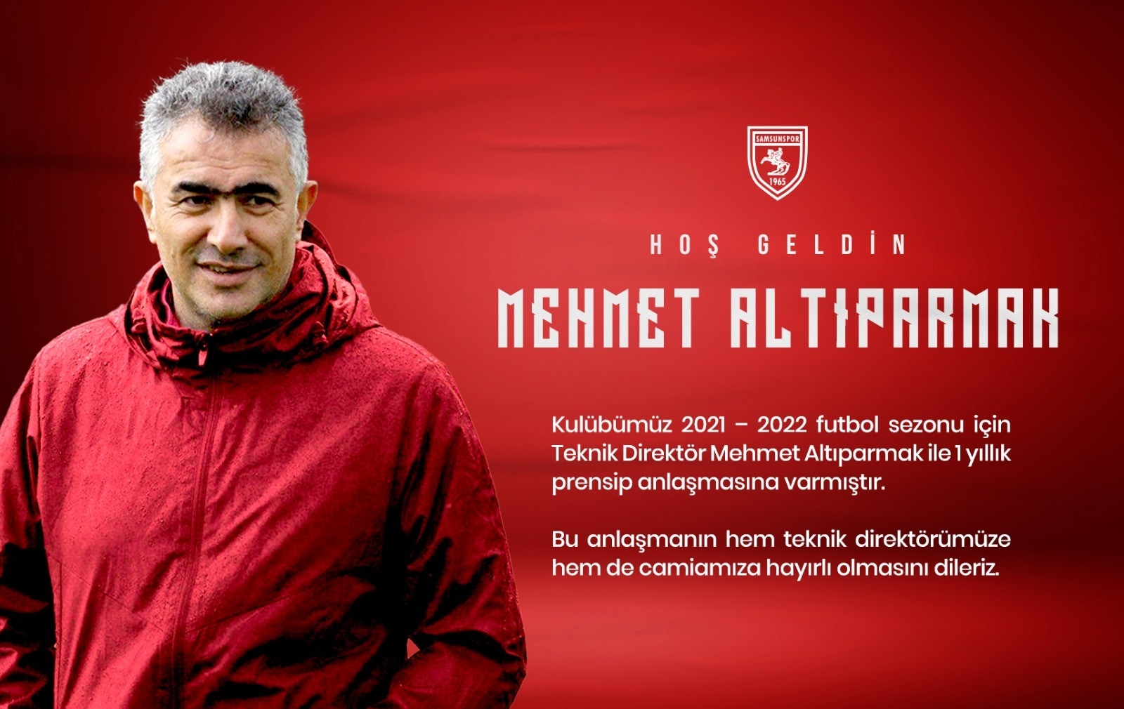 Samsunspor Teknik Direktörlüğe Mehmet Altıparmak’ı Getirdi