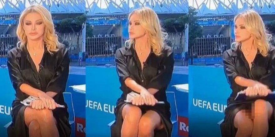 Canlı yayına iç çamaşırsız çıkan spiker, ortalığı karıştırdı!