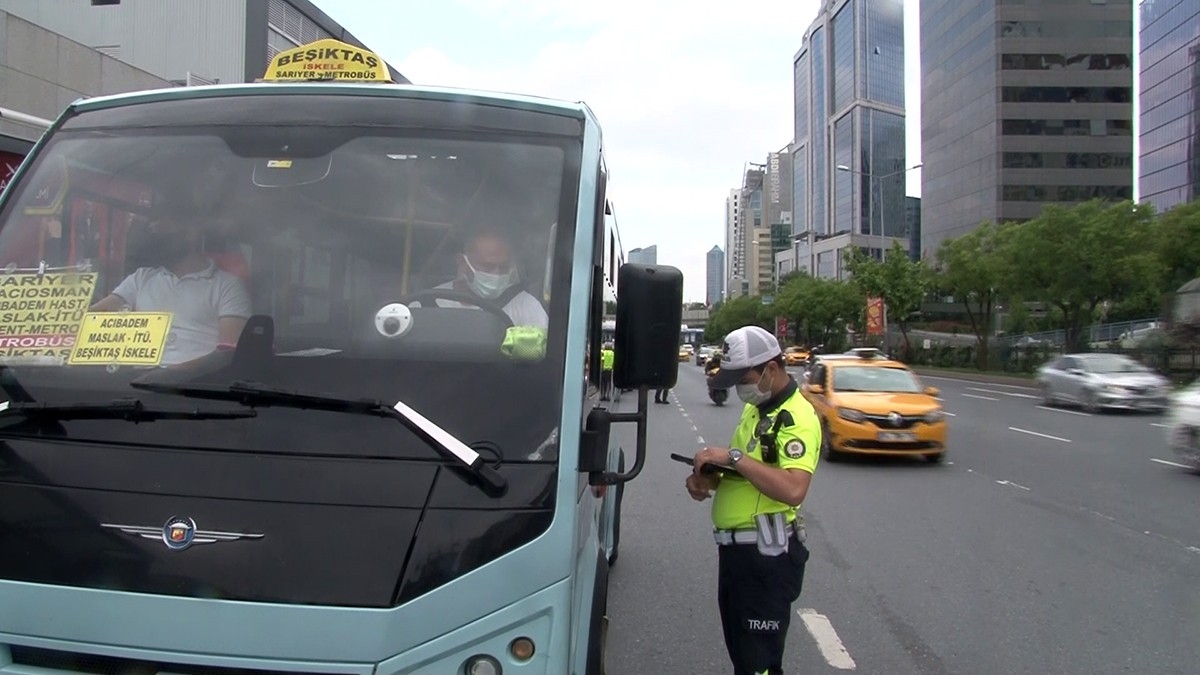 Toplu taşıma araçlarında korona virüs denetimi