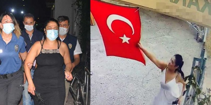 Türk bayrağını çöpe atan İranlı kadından pişkin savunma