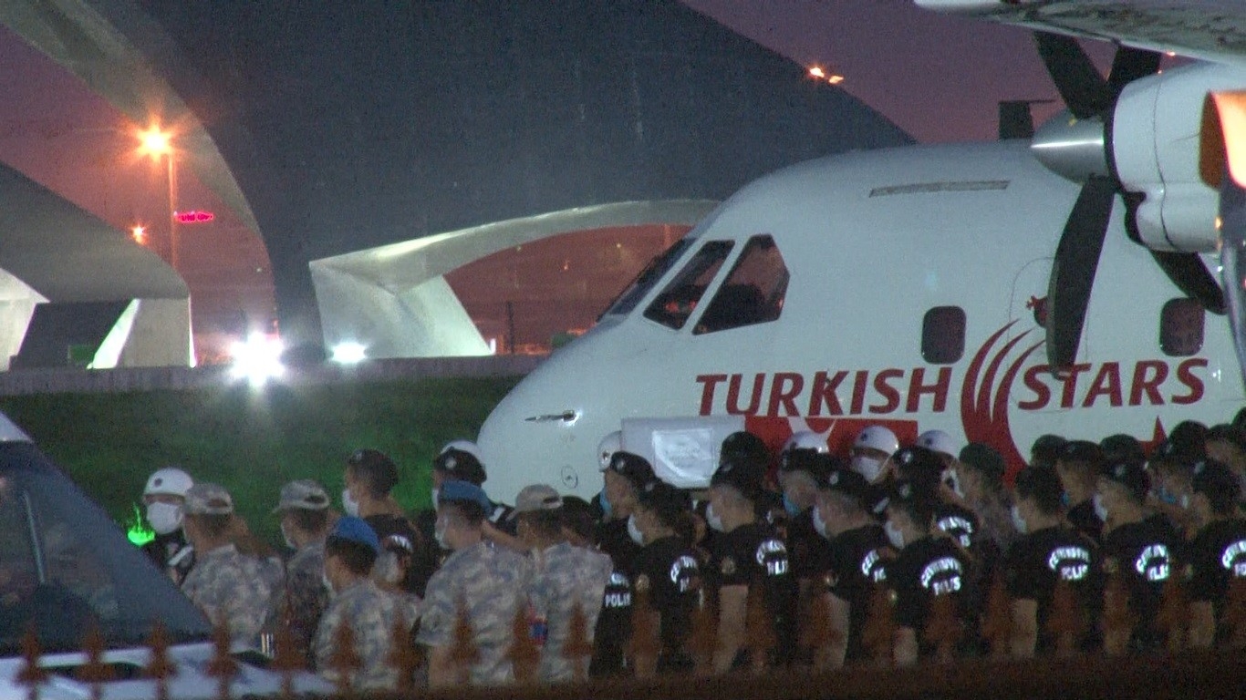 Şehit Hasan Cevher’in Naaşı İstanbul’a Getirildi