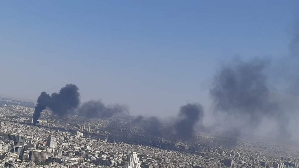 Şam’da Korkutan Yangın