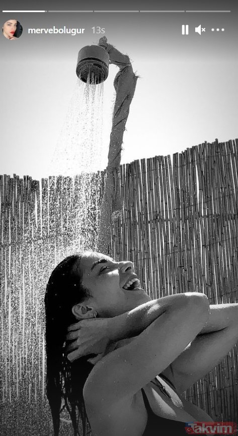 Merve Boluğur'un tatil pozu sosyal medyayı salladı