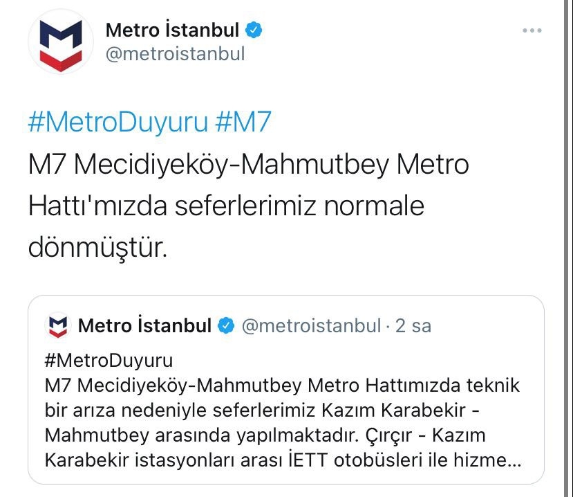 Eyüpsultan’daki Metroda Meydana Gelen Patlamanın Ardından Duran Seferler Normale Döndü