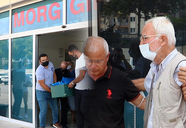 Oğlunun cenazesini görünce, güçlükle ayakta durabildi