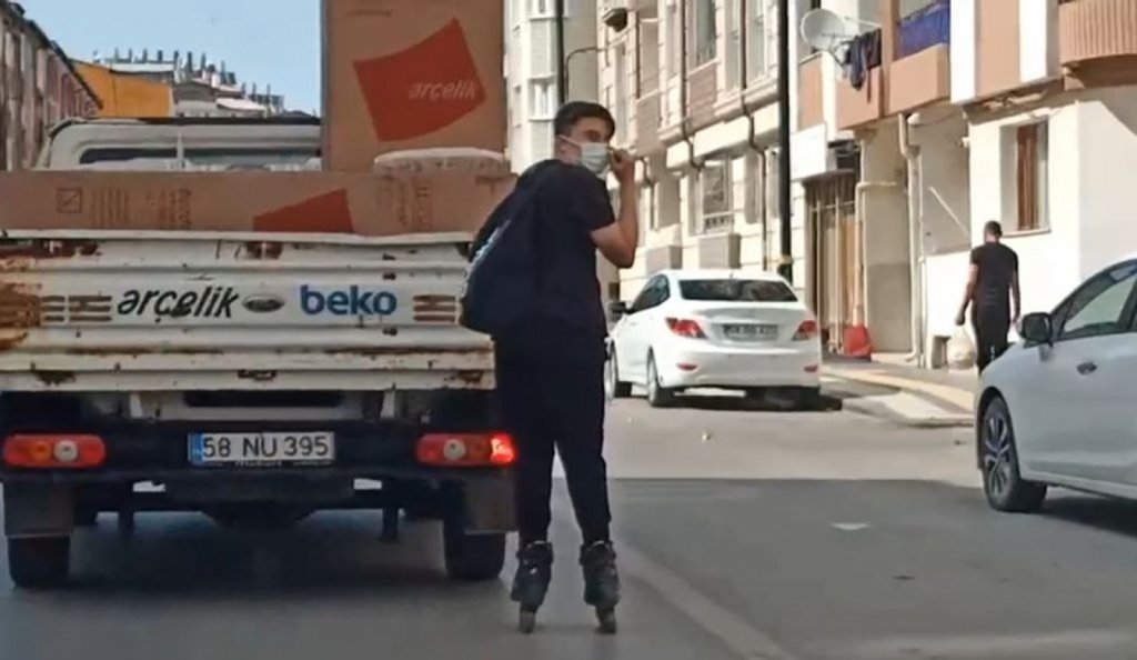 Patenli Gencin Tehlikeli Yolculuğu Kamerada