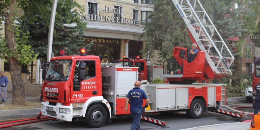 Başkent’te korkutan yangın