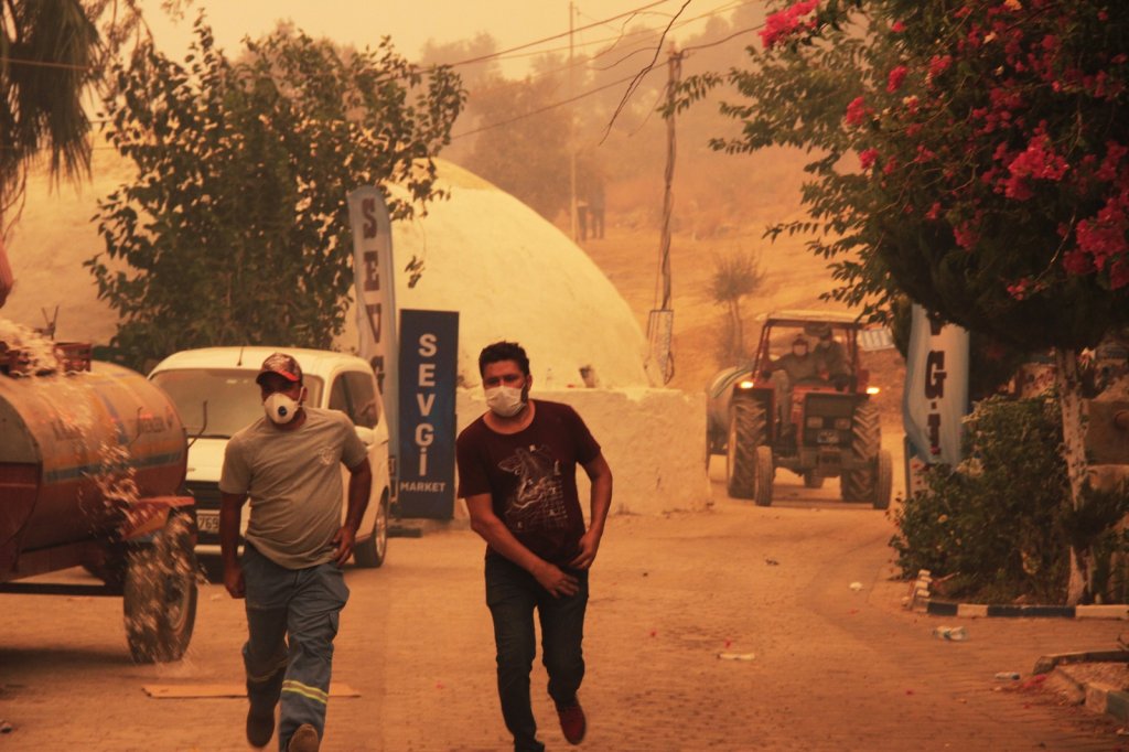 Turistik Çökertme Mahallesi Alevlere Teslim Oldu