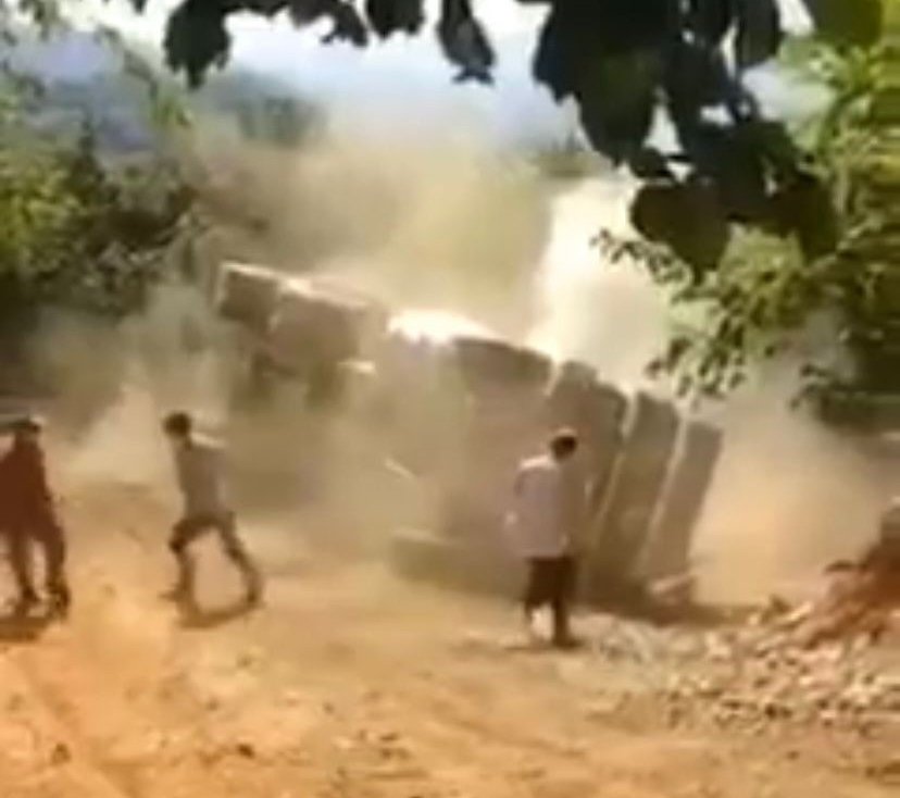 Beton Mikseri İşte Böyle Devrildi