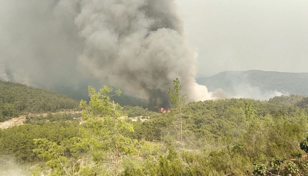 Manavgat’ta Alevlerle Mücadele Sürüyor