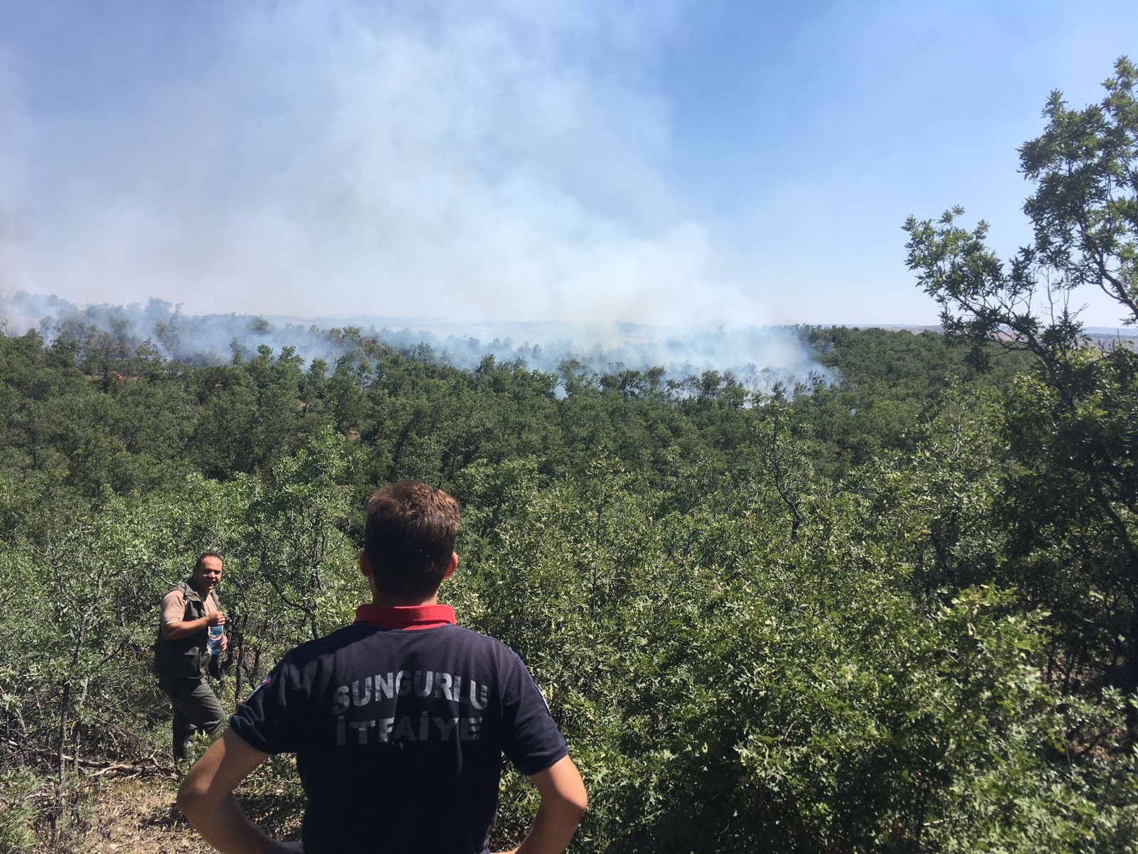 Çorum’da orman yangını