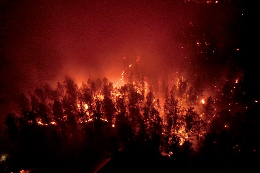 Alevler Geceyi Gündüze Çevirdi