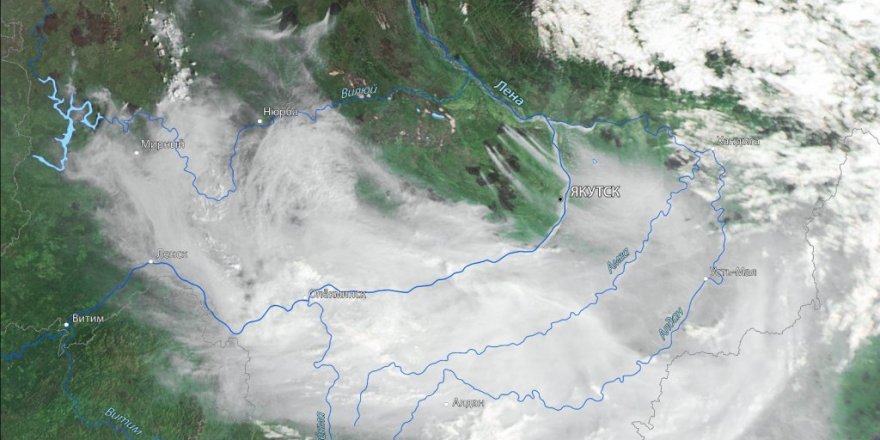 Rusya’daki orman yangınlarından yükselen duman Moğolistan’a ulaştı