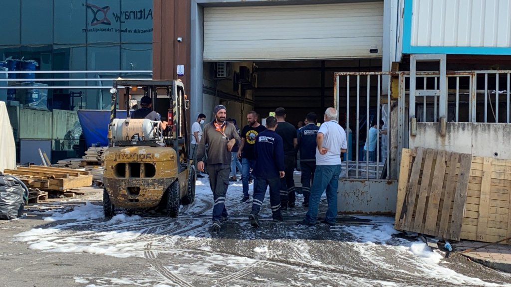 Fabrikadan Lpg Tüpünün Patlamasıyla Çıkan Yangın Korkuttu