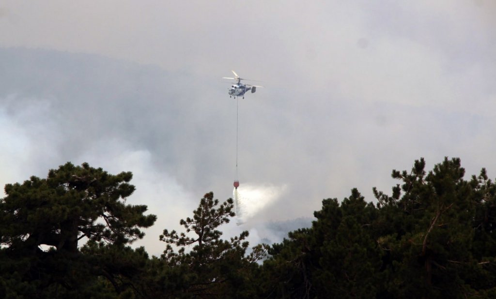 Alevler TRT vericilerine 500 metre yaklaştı