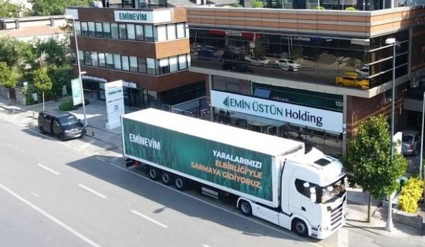 Eminevim'den Yangın Bölgesine Yardım Tırı