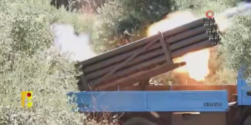 Hizbullah, İsrail’e düzenlediği füze saldırısına ait görüntüleri yayınladı