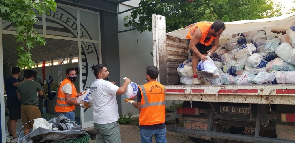 Didim Belediyesi Destek Tırı Marmaris’te