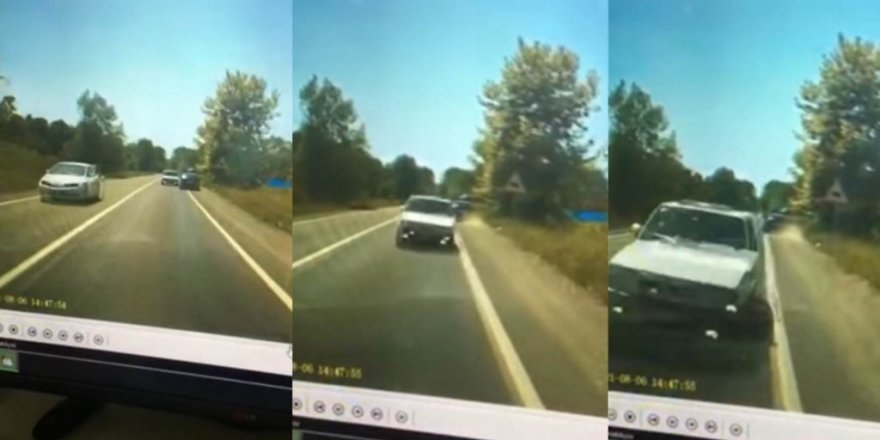 Faciadan Dönülen Anlar Araç Kamerasına Yansıdı