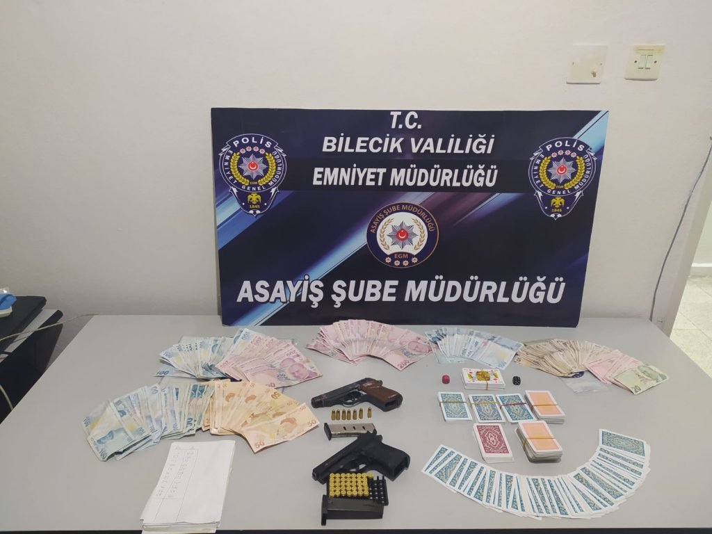 Bilecik’te Kumar Baskını, 7 Kişi Gözaltına Alındı