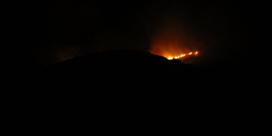 Bodrum'da Gece 4 helikopter devreye girdi