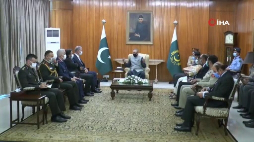 Bakan Akar, Pakistan Cumhurbaşkanı Alvi ile görüştü