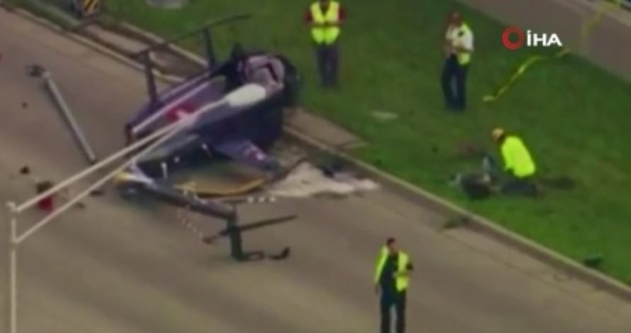 ABD’de helikopter yola düştü