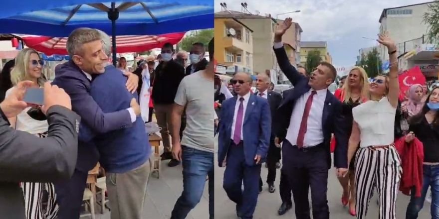 Ardahan'da Yenilik Partisi Genel Başkanı Öztürk Yılmaz'a coşkulu karşılama!