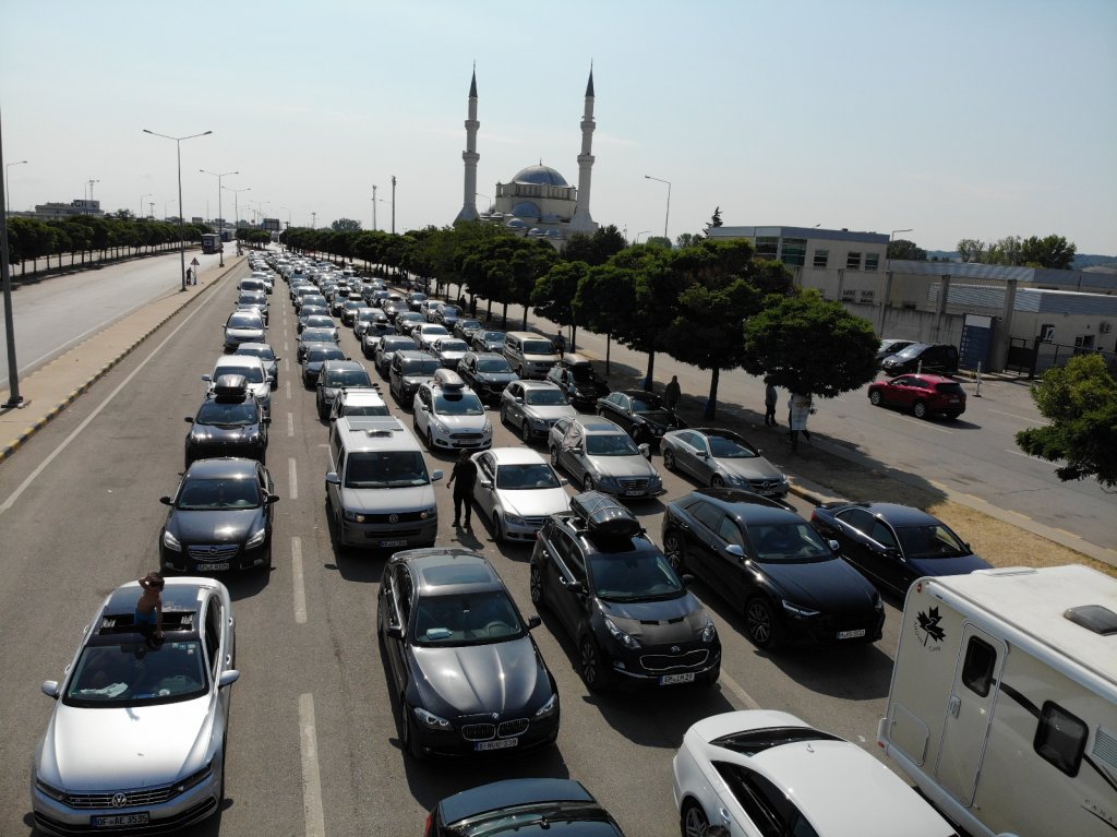 Kapıkule’de Gurbetçi Yoğunluğu