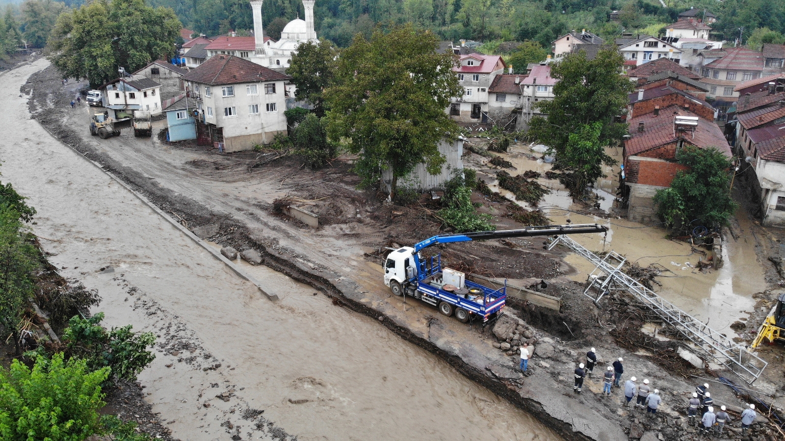 Bartın’da Selin En Çok Etkilediği Zafer Köyü Havadan Görüntülendi